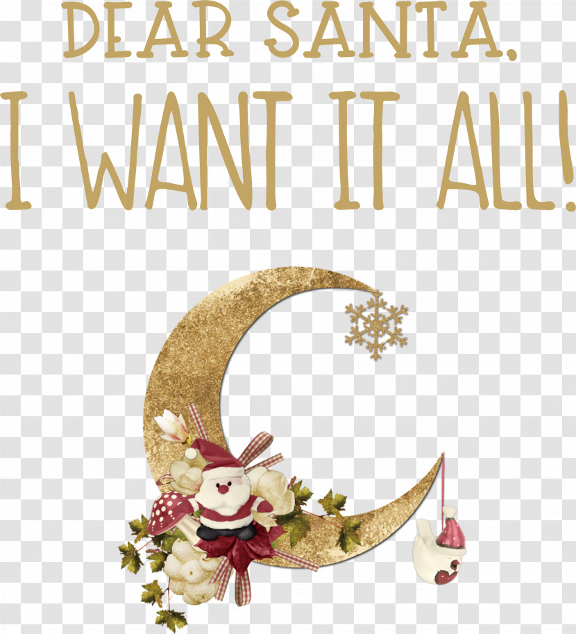 Dear Santa Santa Christmas Transparent PNG