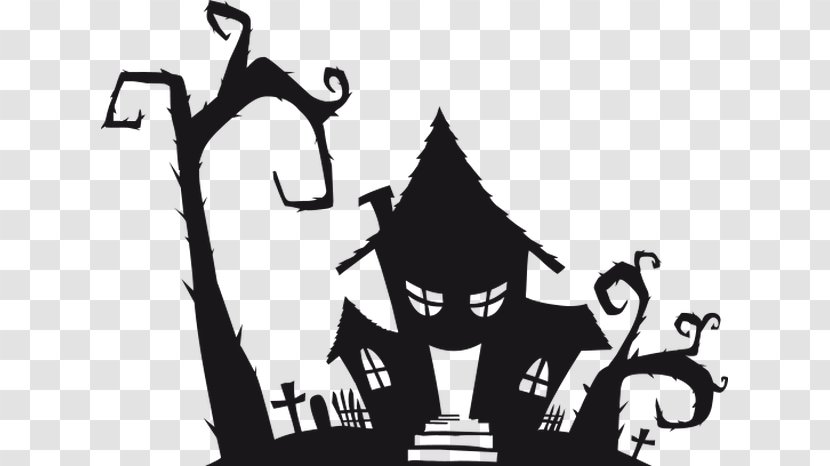 Halloween Cartoon Background - Child - Logo Blackandwhite Transparent PNG
