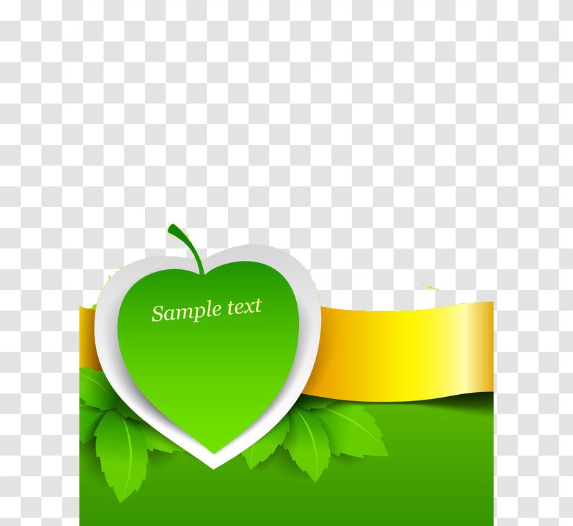 Template - Text - Environmental Theme Apple Posters Transparent PNG