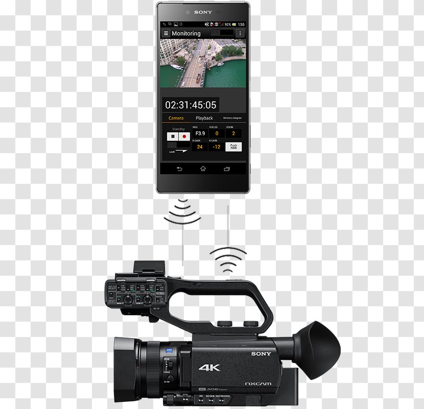 Sony NXCAM HXR-NX80 Video Cameras XDCAM PXW-Z90V Camcorder - Camera Transparent PNG