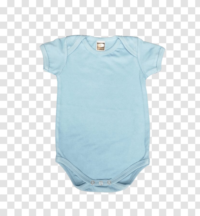 Long-sleeved T-shirt Romper Suit Baby & Toddler One-Pieces - Aqua Transparent PNG