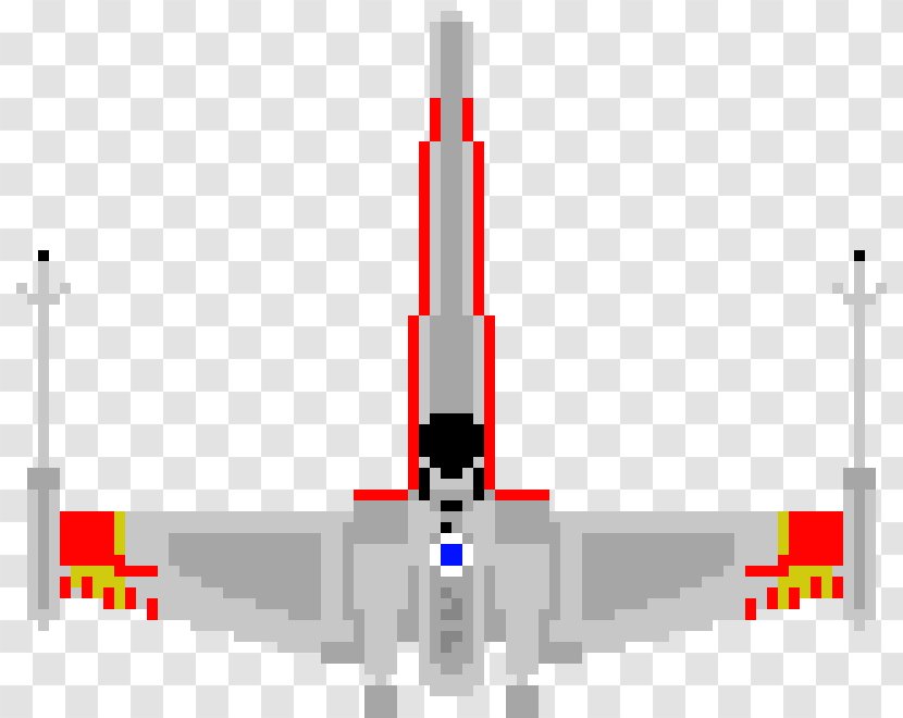 Star Wars: X-Wing Miniatures Game X-wing Starfighter Pixel Art - Silhouette - Months Transparent PNG