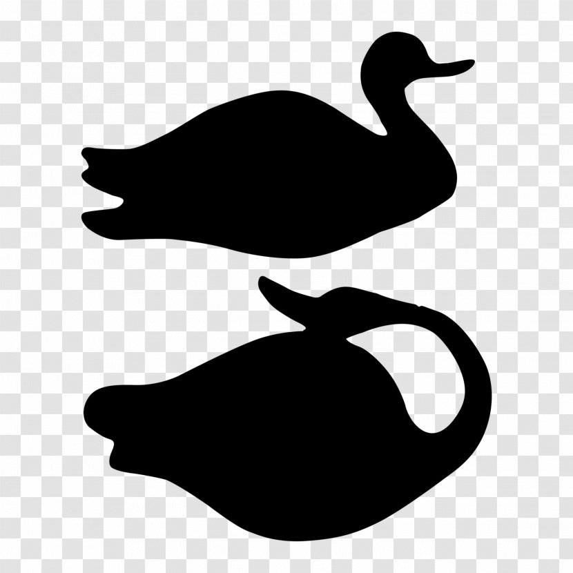 Duck Goose Clip Art Silhouette Beak - Water Bird Transparent PNG