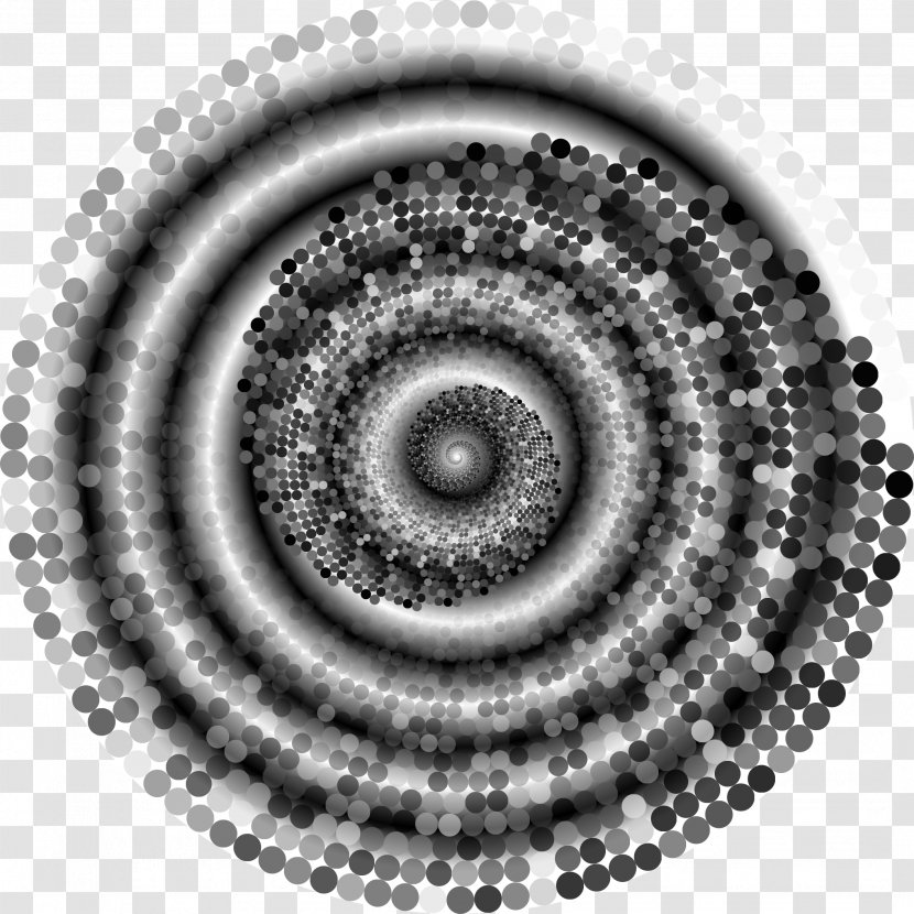 Grayscale Black And White Monochrome Photography Art - Vortex Transparent PNG
