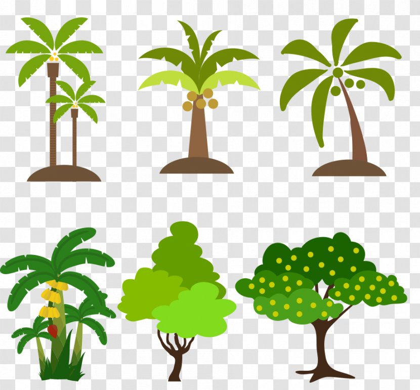 Tree Clip Art - Plant - Hand-painted Trees Collection Transparent PNG