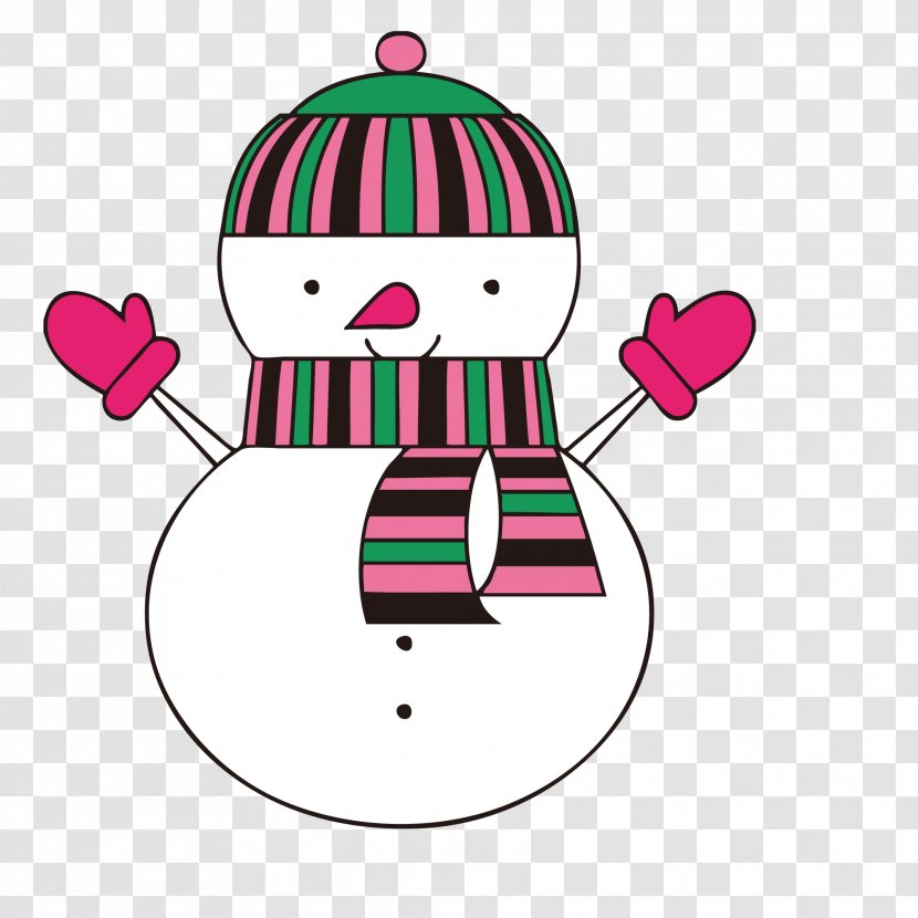 Snowman Glove Christmas Computer File - Point - Gloved Transparent PNG