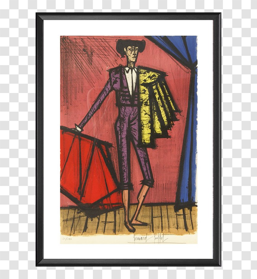 La Tauromachie Modern Art Bullfighter Lithography Toréador - Painting Transparent PNG