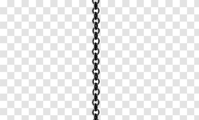 Chain Body Jewellery Black & White - M - LineChain Corrente Transparent PNG