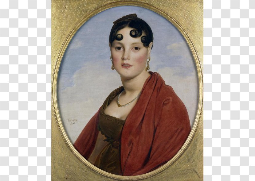 La Belle Zélie Portrait Of Delphine Ingres-Ramel Musée Des Beaux-Arts De Rouen Mademoiselle Caroline Rivière Madame Moitessier - Painting Transparent PNG