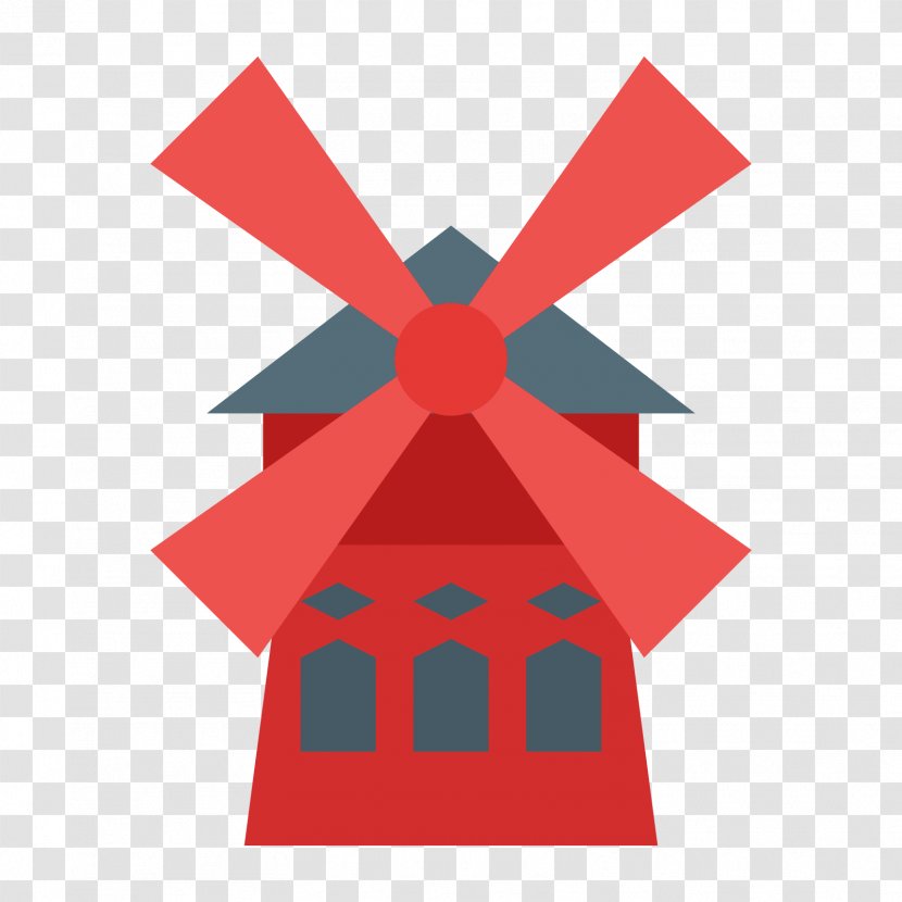 Moulin Rouge Windmill - Building - Logo Transparent PNG