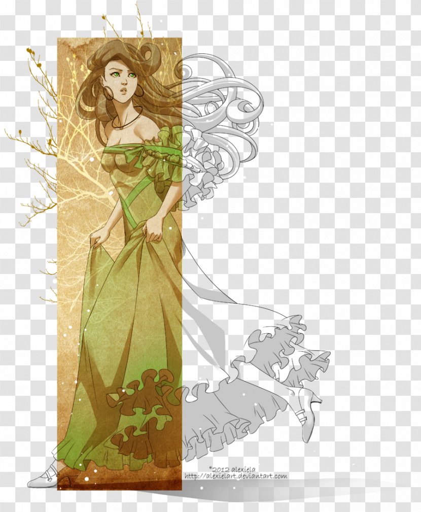 Graphic Design Costume Fairy Green - Mythical Creature Transparent PNG