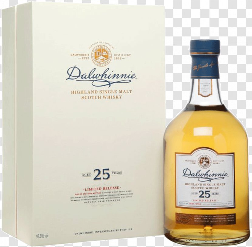 Dalwhinnie Distillery Bourbon Whiskey Single Malt Whisky Scotch - Diageo - Gold Cask Transparent PNG