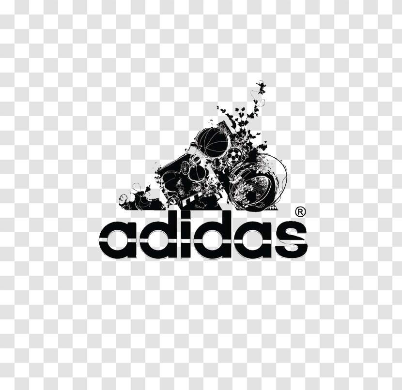 Adidas Sports Brand - Monochrome Photography - Logo Transparent PNG