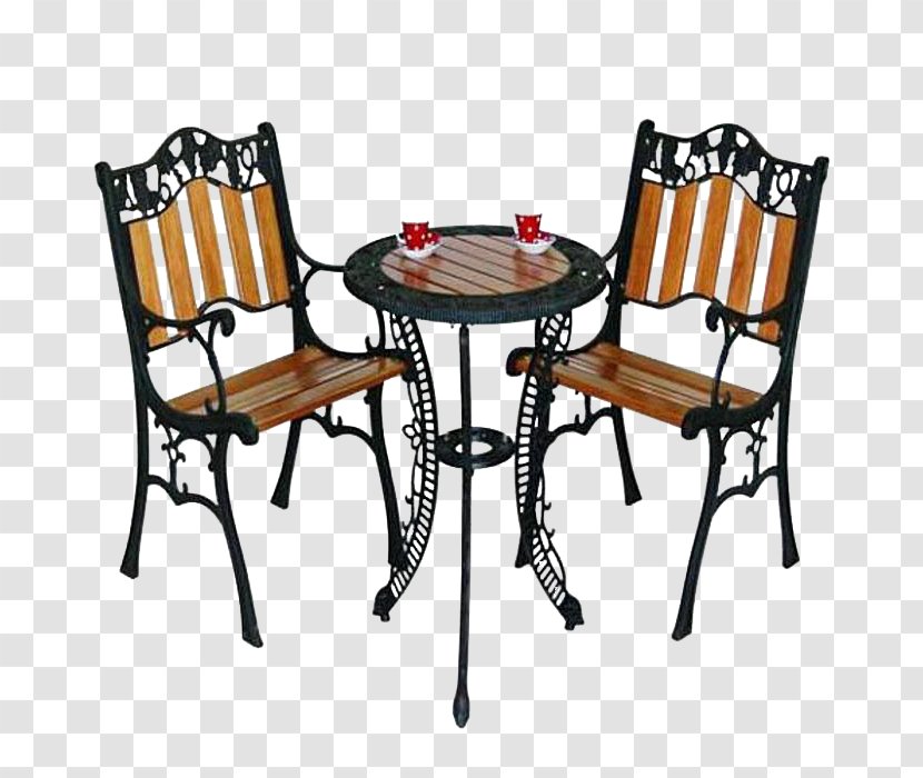 Table Chair Garden Furniture - Outdoor - Patio Transparent PNG