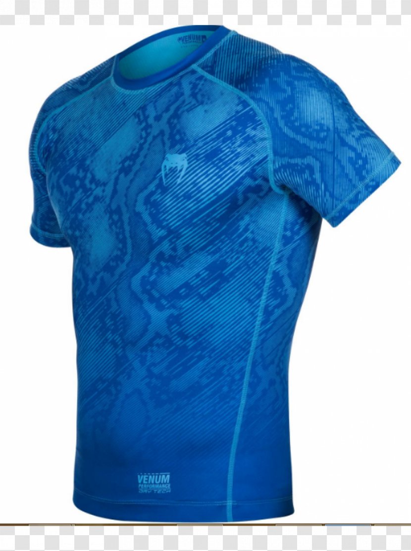 T-shirt Venum Rash Guard Clothing Mixed Martial Arts - Sleeve Transparent PNG