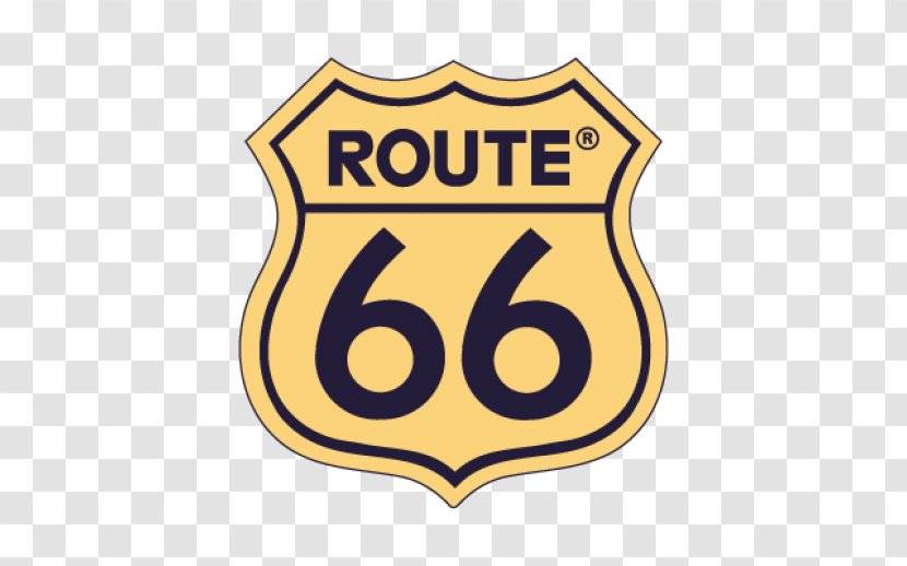 U.S. Route 66 Sticker Decal Travel Road - Yellow Transparent PNG