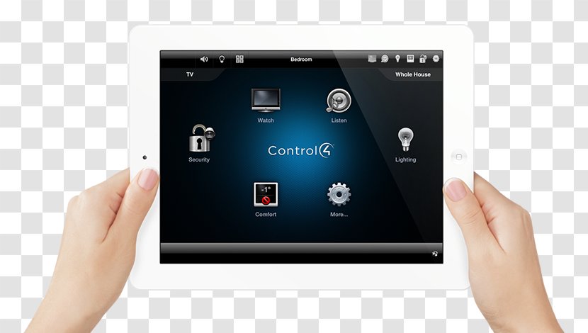 Smartphone Home Automation Kits Lighting Control System Control4 - Tablet Computer - Room Transparent PNG
