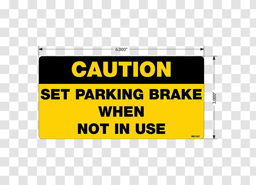 Electric Vehicle Car Warning Sign Parking Brake - Area - Emergency Transparent PNG
