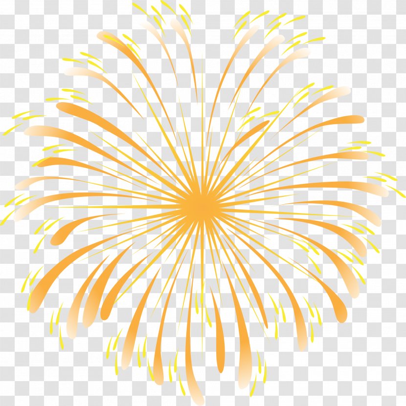 Pyrotechnics Fireworks - Symmetry - Yellow Dream Transparent PNG