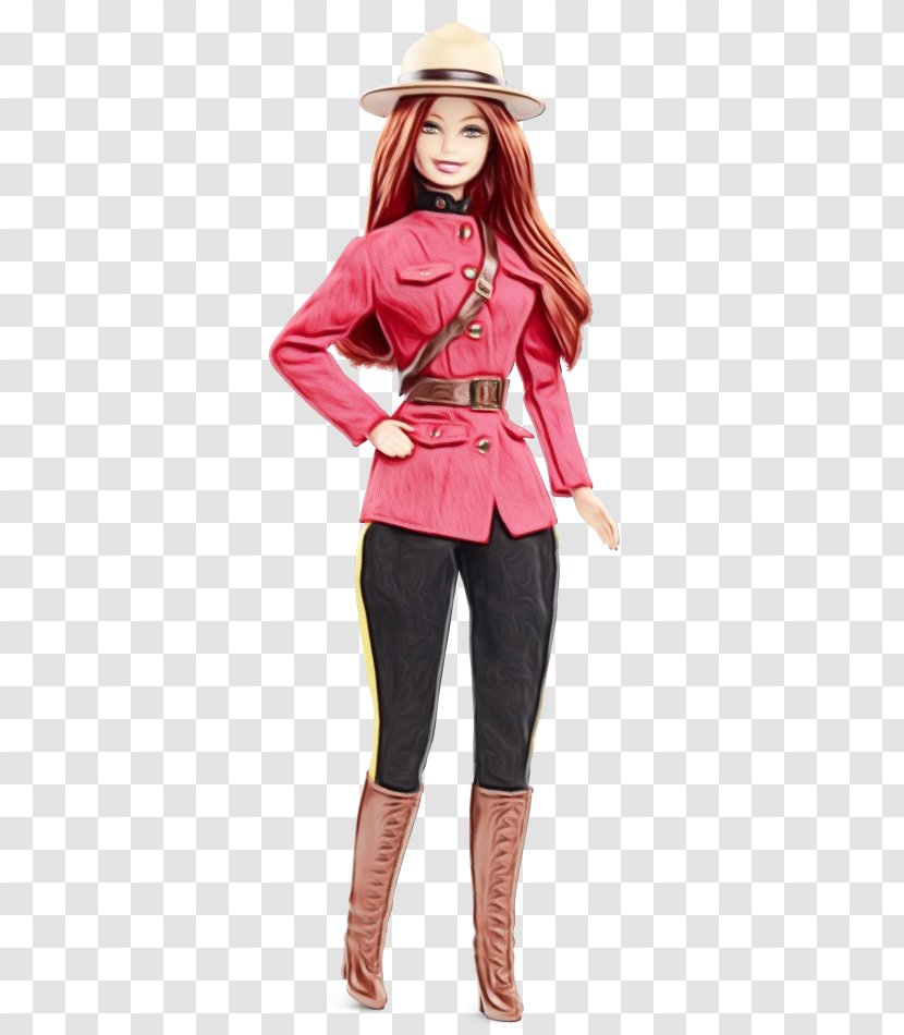 Canada Wind Rider Barbie Doll Mattel - Coat - Pink Transparent PNG