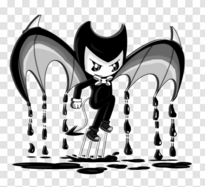 Bendy And The Ink Machine Cat Devil Demon TheMeatly Games - Heart - Tails Transparent PNG
