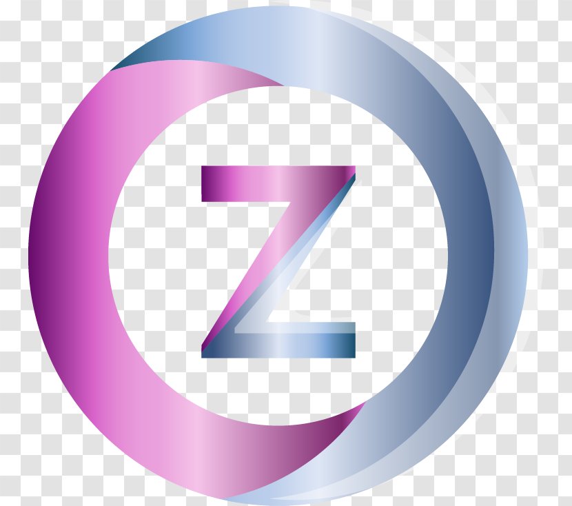 Logo Z Letter - Purple - Hand Colored Circular Pattern Transparent PNG