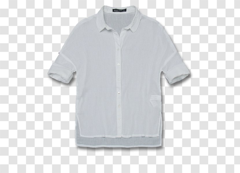 T-shirt Polo Shirt Collar Sleeve - White Transparent PNG