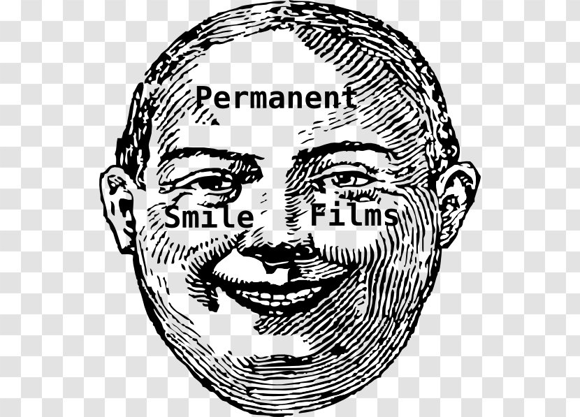 Smiley Face Clip Art - Silhouette - Semi-permanent Vector Transparent PNG