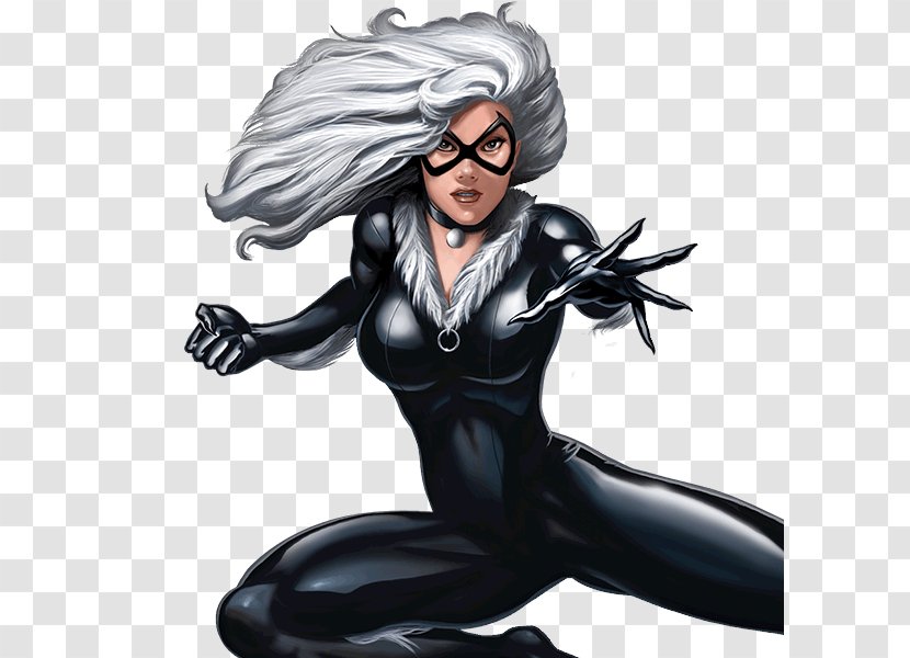 Felicia Hardy Spider-Man Silver Sable Cash Register Thief Catwoman - Superhero - Black Fox Transparent PNG