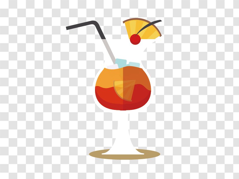 Orange Juice Cocktail Garnish Drink - Tableware Transparent PNG