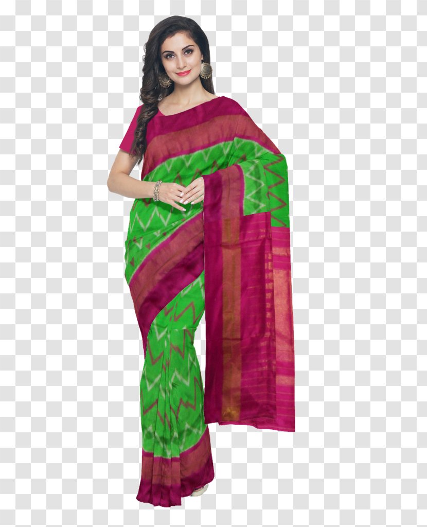 Bhoodan Pochampally Gadwal Sari Uppada Silk - Handloom Transparent PNG