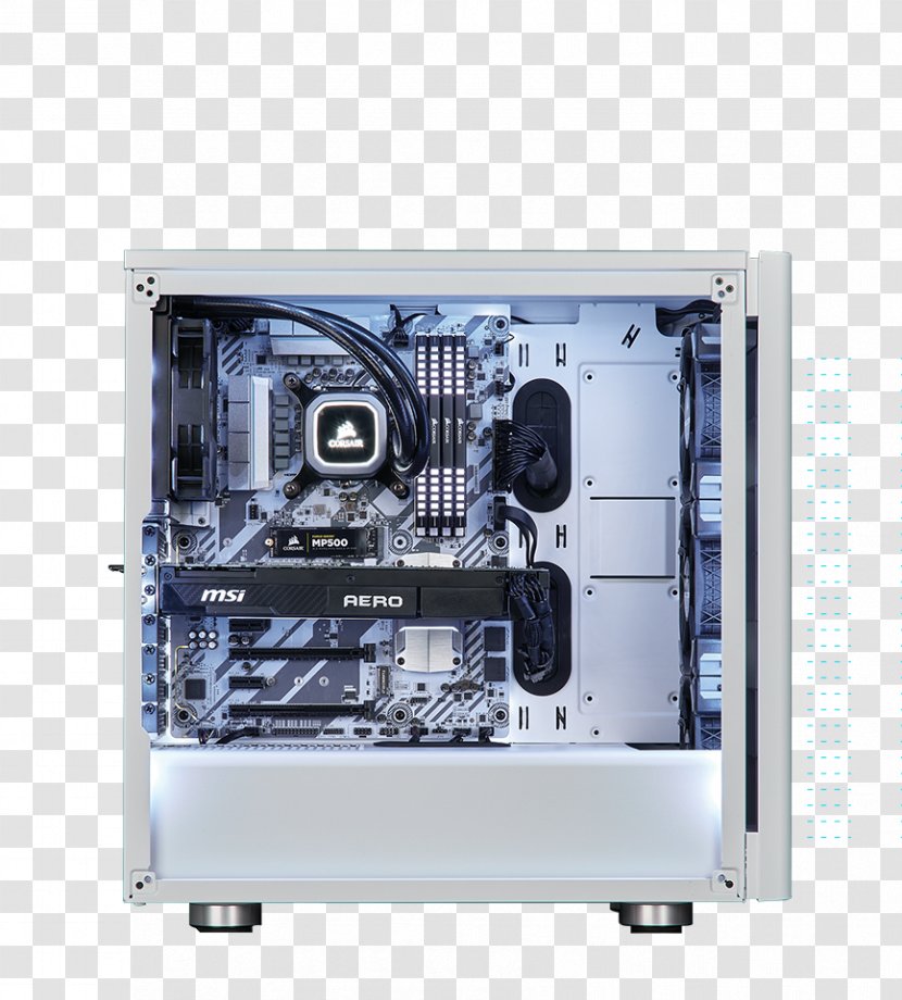 Computer Cases & Housings Corsair Components ATX Power Supply Unit System Cooling Parts - Peripheral - Tower Transparent PNG