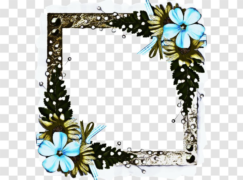 Flower Background Frame - Wildflower - Picture Transparent PNG