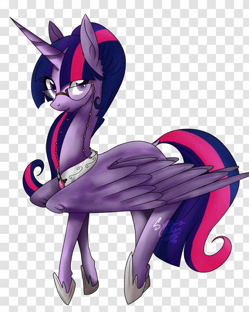 Pony Twilight Sparkle DeviantArt Fan Art Illustration - Purple - Princess Transparent PNG