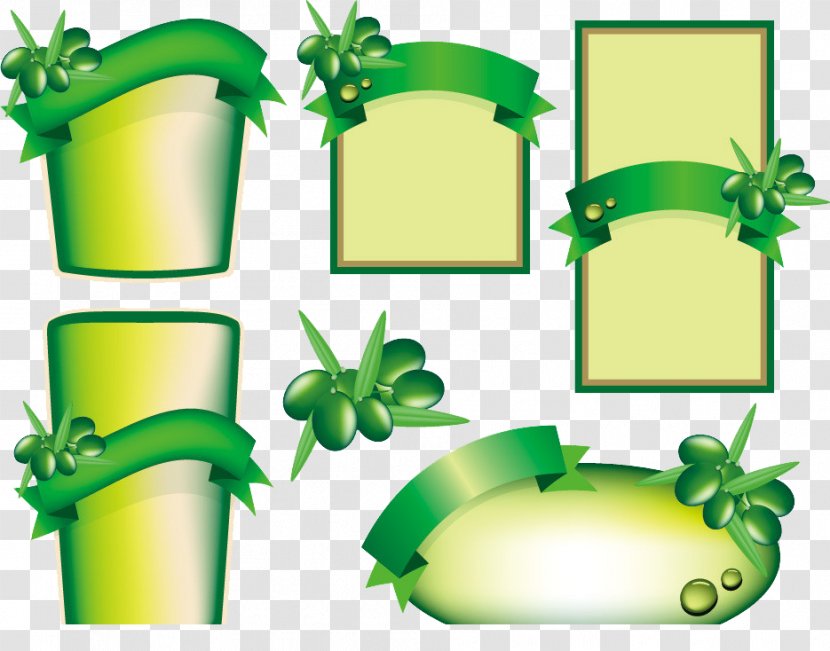 Label Template - Olive Decoration Transparent PNG