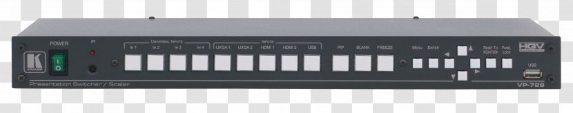 Digital Video Scaler Kramer Electronics Composite Component - Audio Receiver - Accessory Transparent PNG