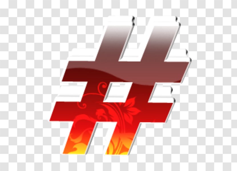 Hashtag - Symbol - Red Transparent PNG