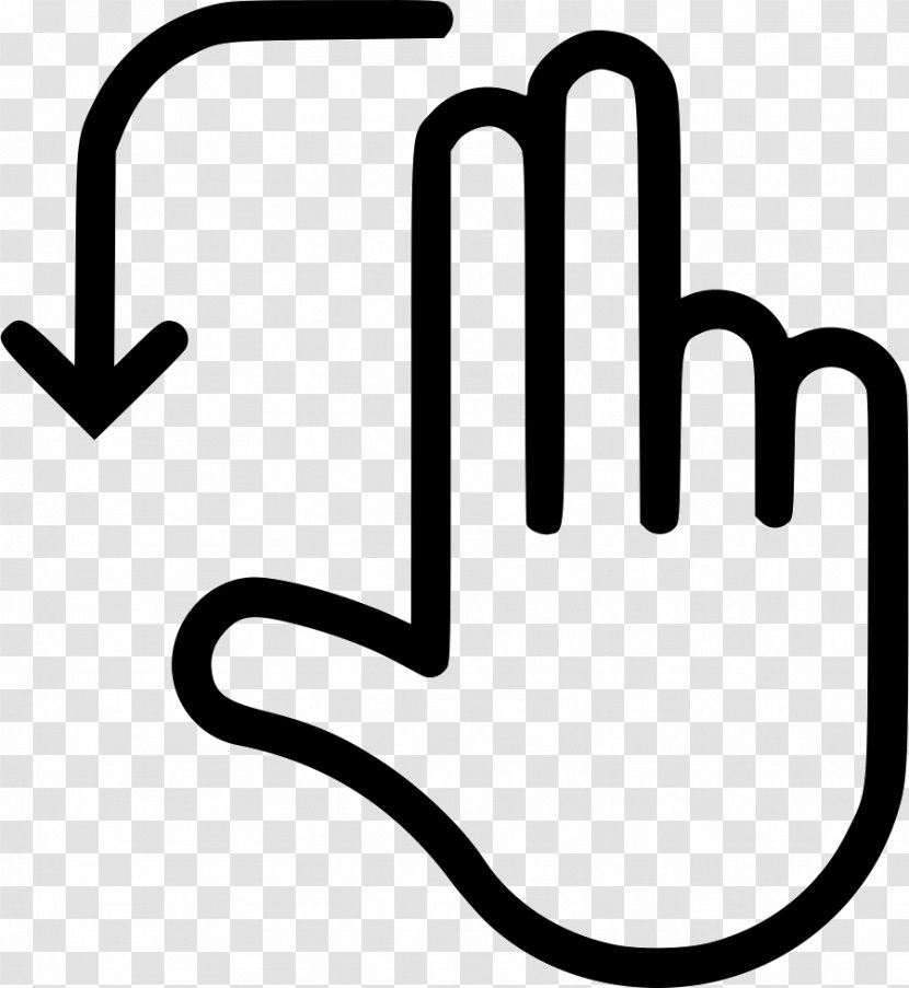 Illustration Favicon - Symbol - Two Finger Swipe Right Transparent PNG