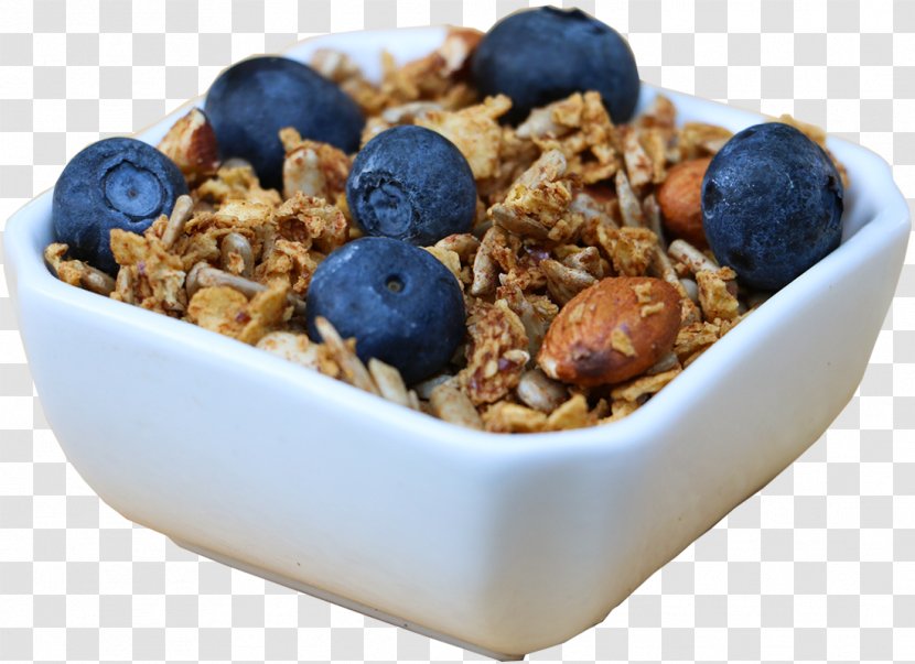 Breakfast Cereal Muesli Food Vegetarian Cuisine - Snack - Blueberry Transparent PNG