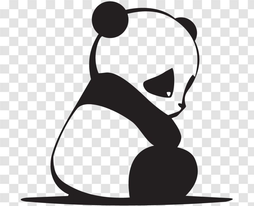 Giant Panda Bear Clip Art - Drawing - Bamboo Clipart Transparent PNG