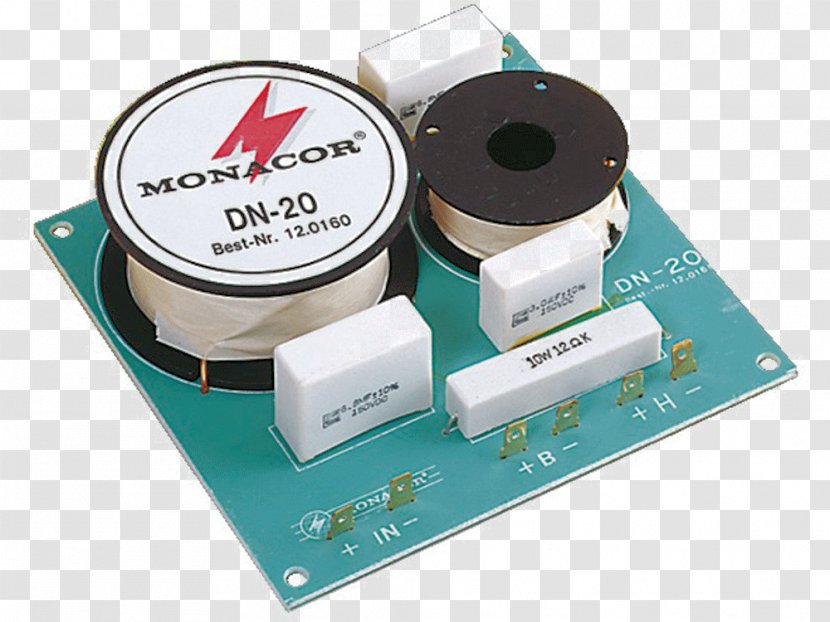Audio Crossover Monacor DN-20 Loudspeaker Ohm Electronics - Component Speaker - Calculator Transparent PNG