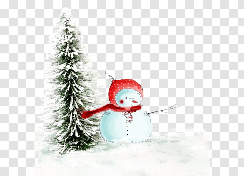 Snowman Desktop Wallpaper Winter Christmas Clip Art - And Pine Transparent PNG