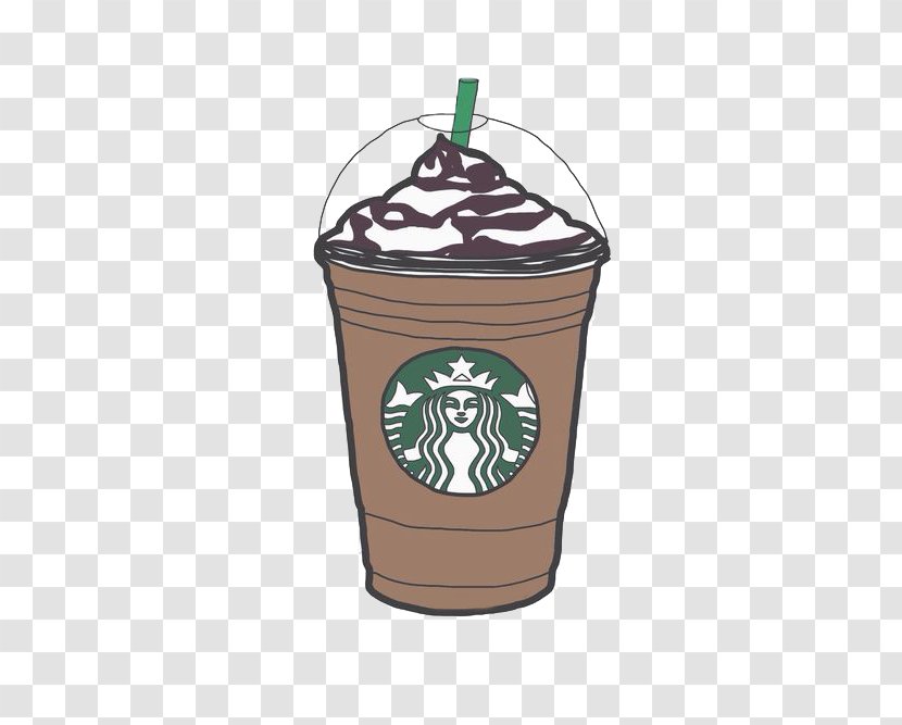 Coffee Latte Starbucks Frappuccino Clip Art - Food - Hand-painted Transparent PNG