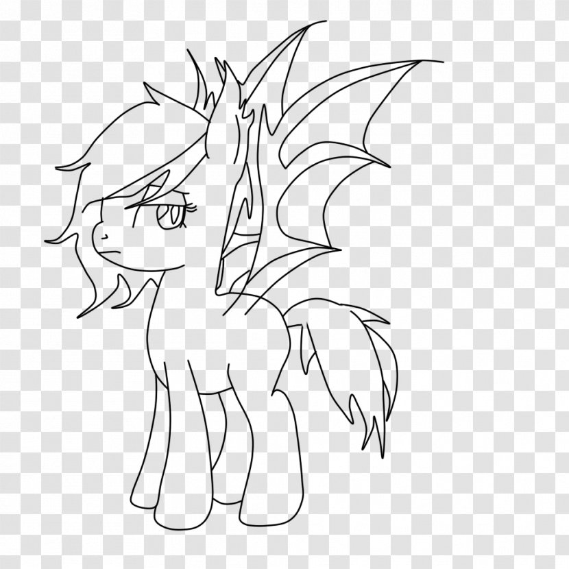 Pony Line Art Drawing March 9 /m/02csf - Silhouette - Thin Lines Transparent PNG
