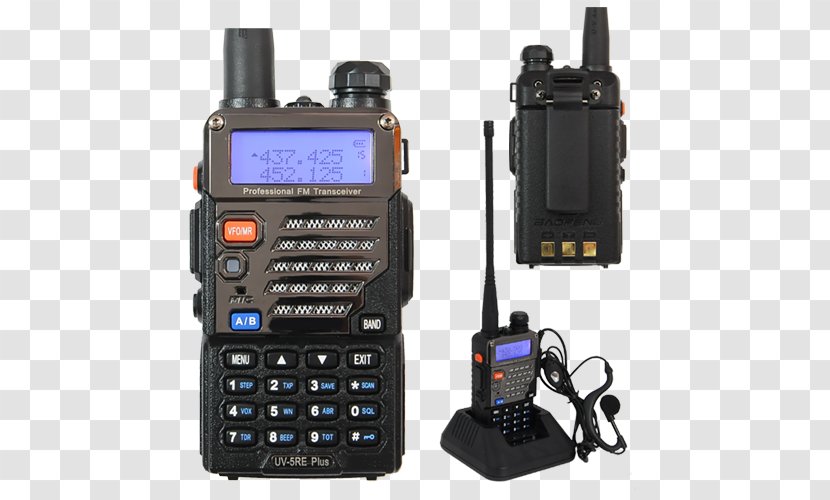Two-way Radio Baofeng UV-5R+ UV-5RE - Scanners - Walkie Talkie Transparent PNG