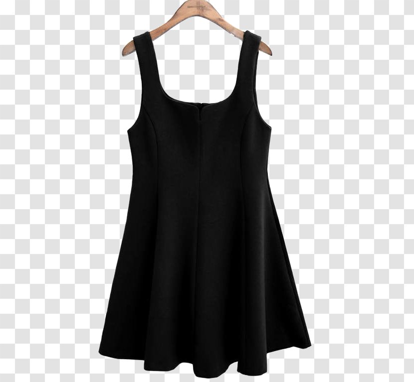 Little Black Dress Shoulder Sleeve Outerwear - Neck - Flare Curve Transparent PNG