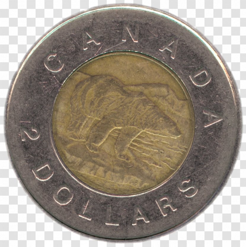 Coin Canada Toonie Canadian Dollar Quarter - Money Transparent PNG