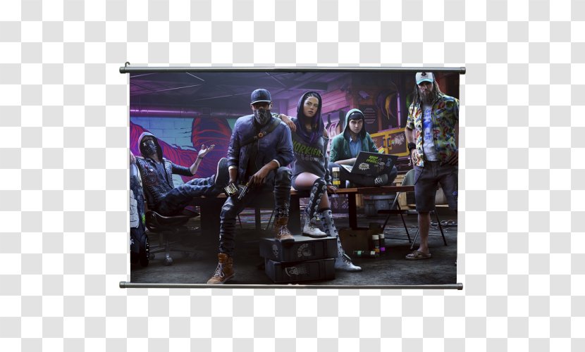 Watch Dogs 2 Desktop Wallpaper Power Game PlayStation 4 - Playstation - Advertising Transparent PNG