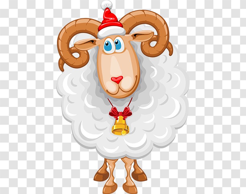 Goat Sheep Christmas Clip Art Transparent PNG