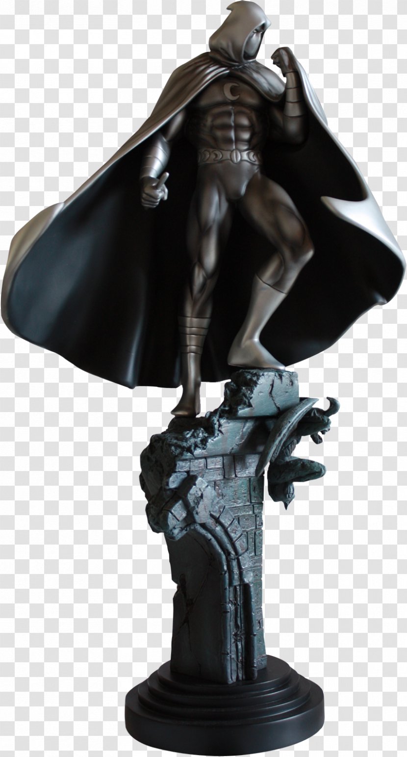 Bronze Sculpture Painted Statue Figurine Bowen Designs - Comics - Moon Knight Transparent PNG